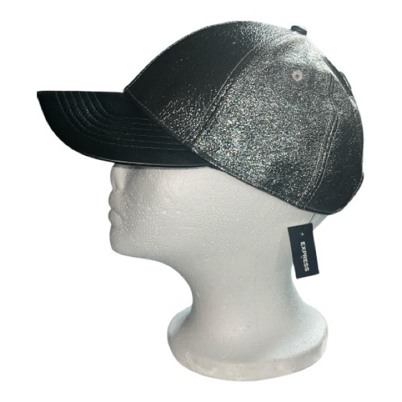 Express Accessories - Express Shimmering Black Cap
